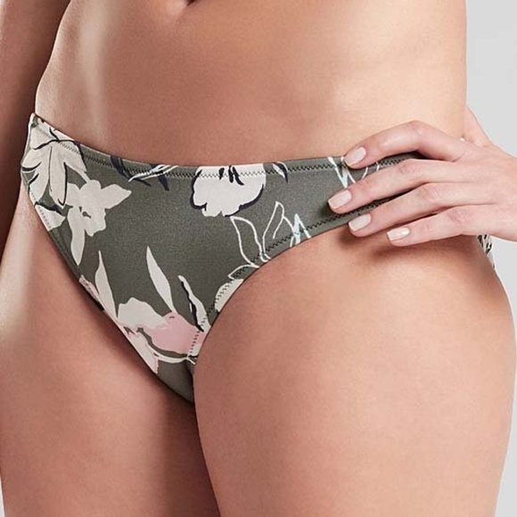Athleta Bikini Bottoms Olive Aqualuxe Mid Rise - Picture 1 of 4
